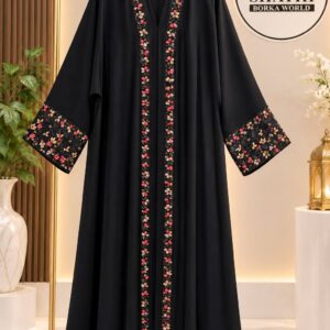 Shathi Border Embroidery Everyday Borka
