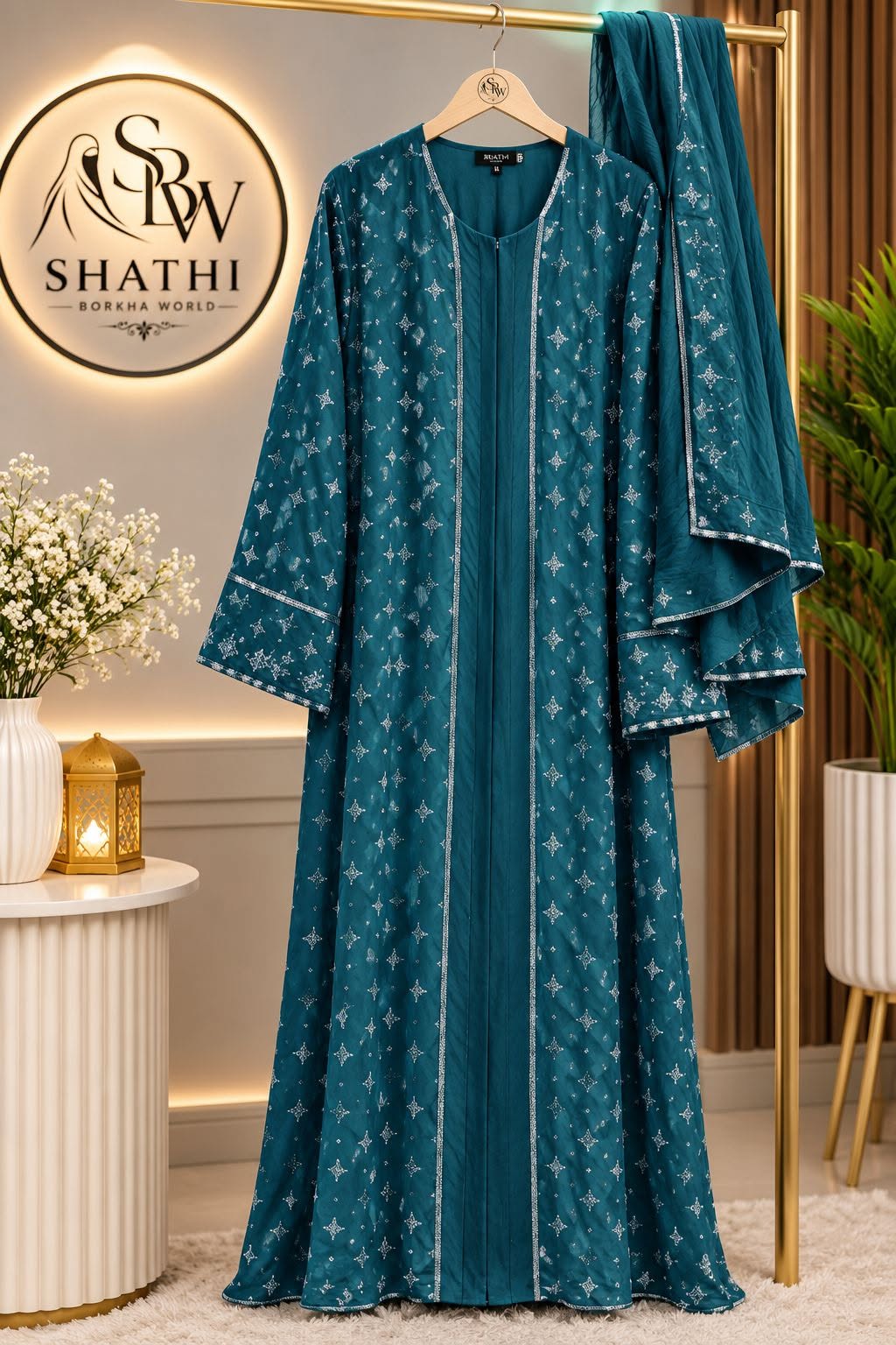 Shathi Classic Black Everyday Borka - Image 3