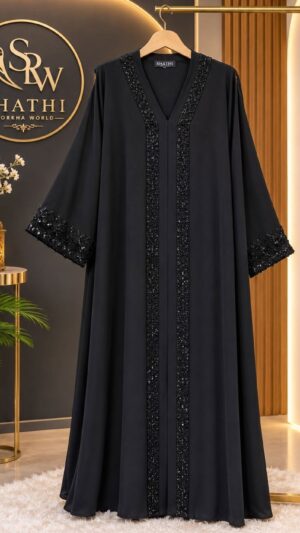 Shathi Classic Black Everyday Borka