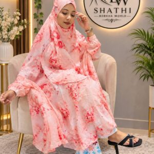 Shathi Rose Garden Printed Borka Set
